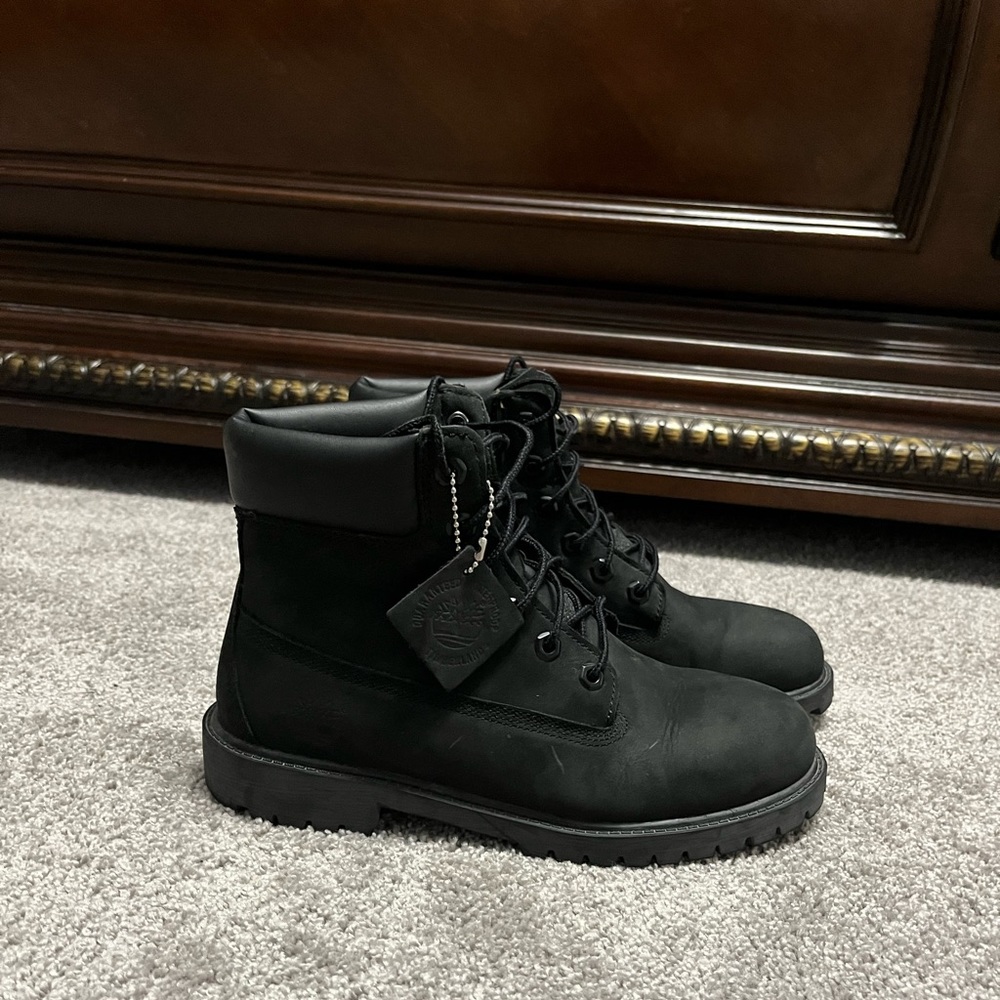 Black Timberland Boots size US Big Kids 6.5